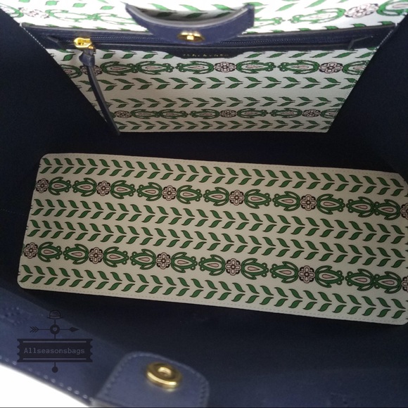 NWT Tory Burch Kerrington Square Tote Garden Bag - Picture 5 of 8